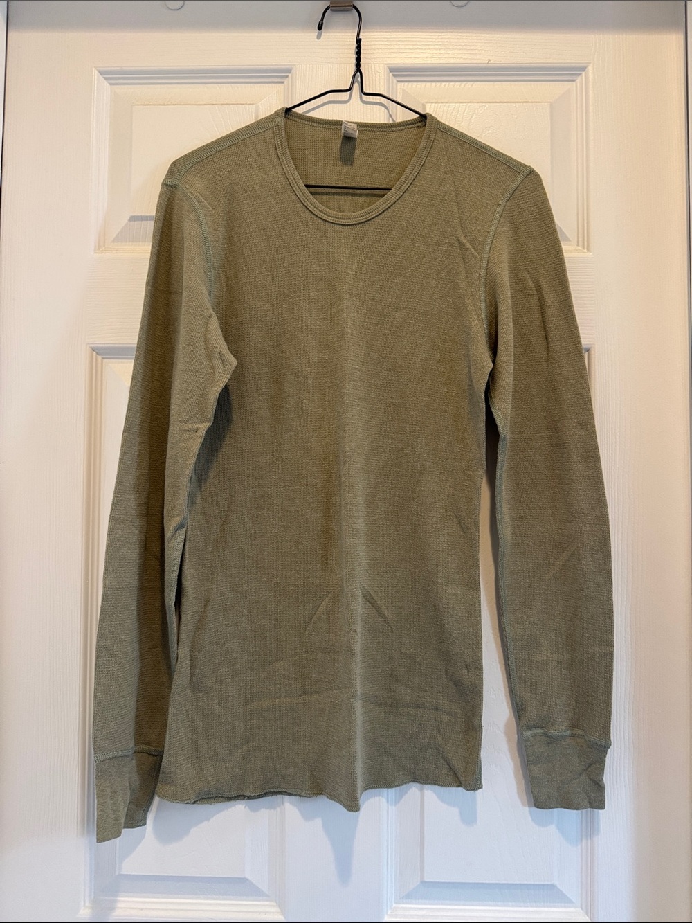 American Apparel thermal long sleeve in sage green